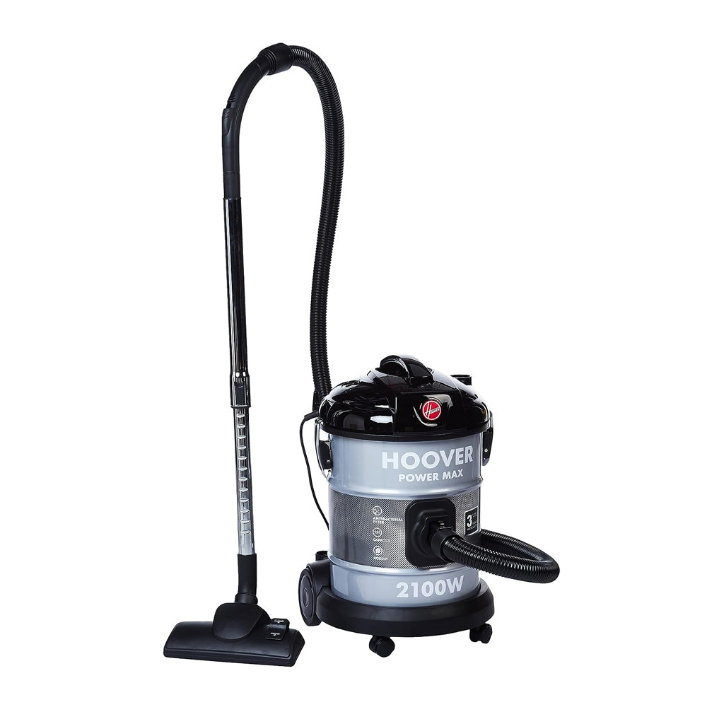 Hoover Power Max Drum Vacuum Cleaner 20 Litre Capacity, Large Capacity, 2100W With Blower Function