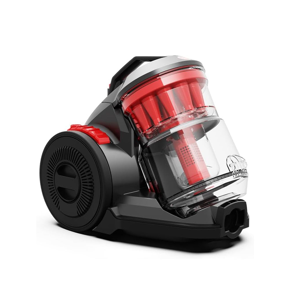 Hoover Multicyclonic High Suction Vacuum Power Cleaner, 2 Liter Capacity, H12 Hepa Filtration, RED