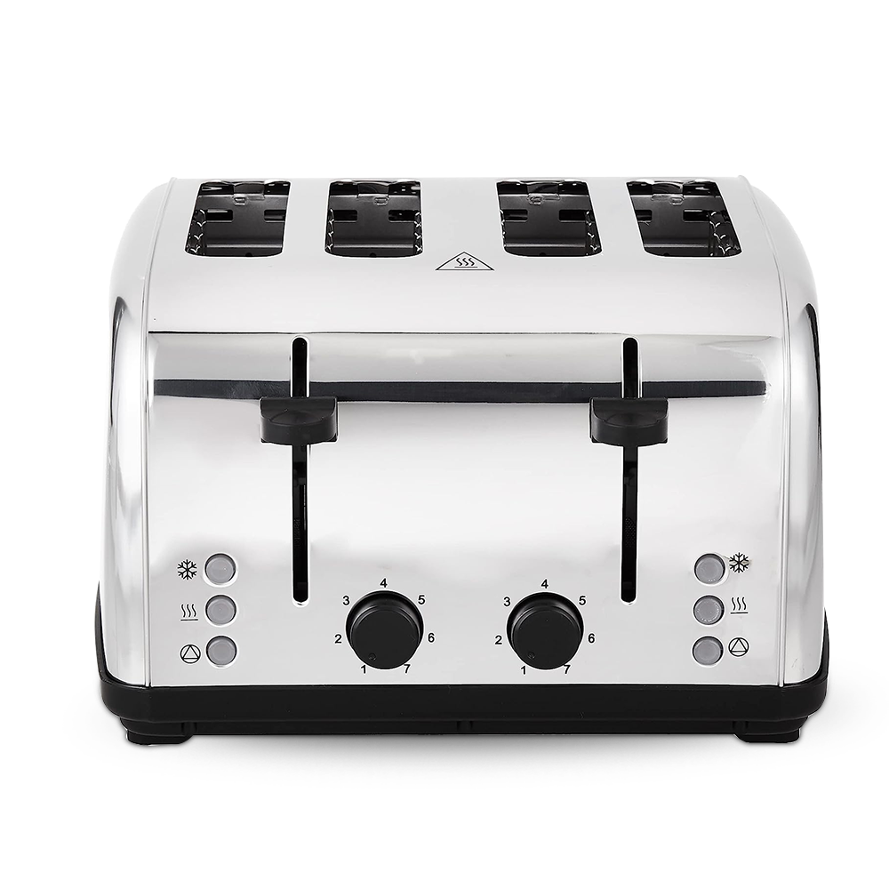 1800W Toaster 4 Slice 7 Stage Browning