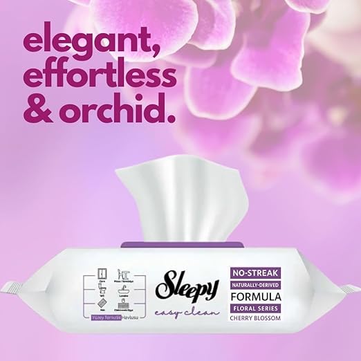 Sleepy Easy Clean Surface Cleaning Towel 100 pcs Orchide Garden