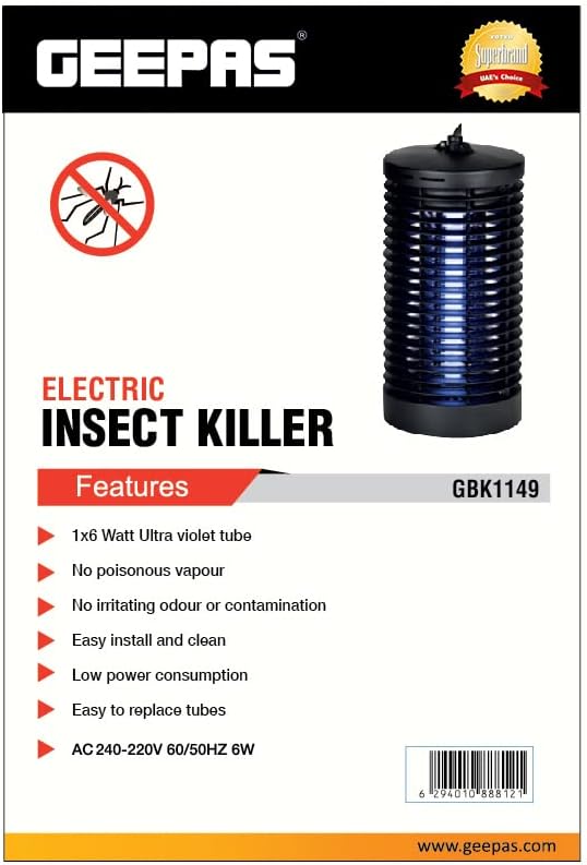 ELECTRIC INSECT KILLER/ULTRAVOLLER TUBE/6W