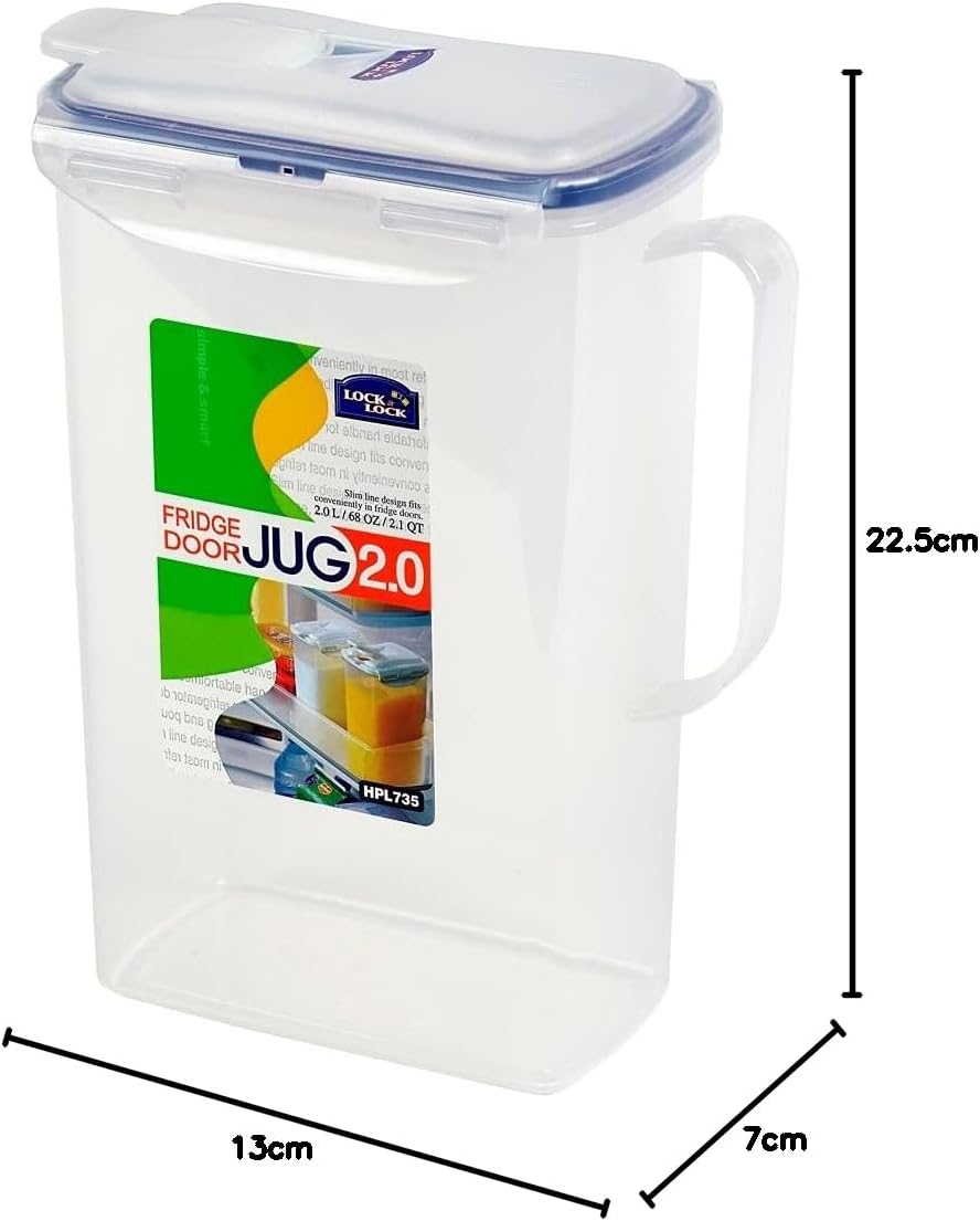 LocknLock 2L Fridge Door Jug 2L