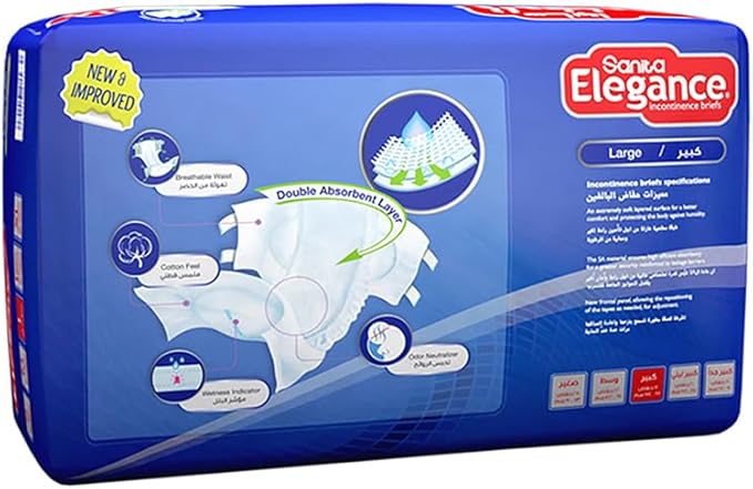 Adult Diaper ELG HFL Large JUMB 18 pcs