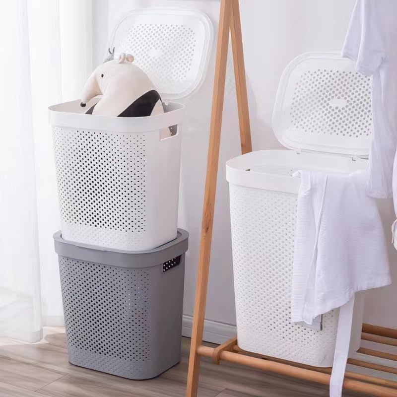 Laundry Basket932-1-White 50L