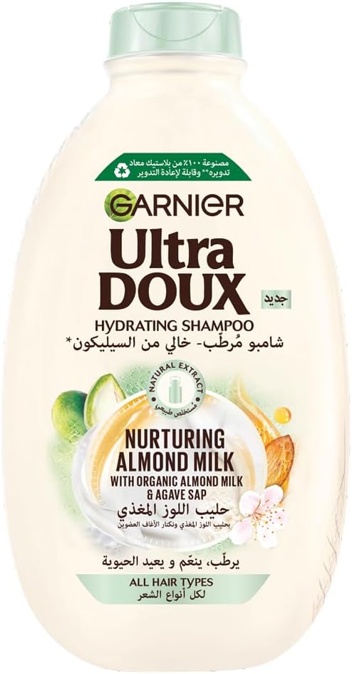 Garnier Ultra Doux Shampoo & Conditioner Almond Mik 400ML +360ml