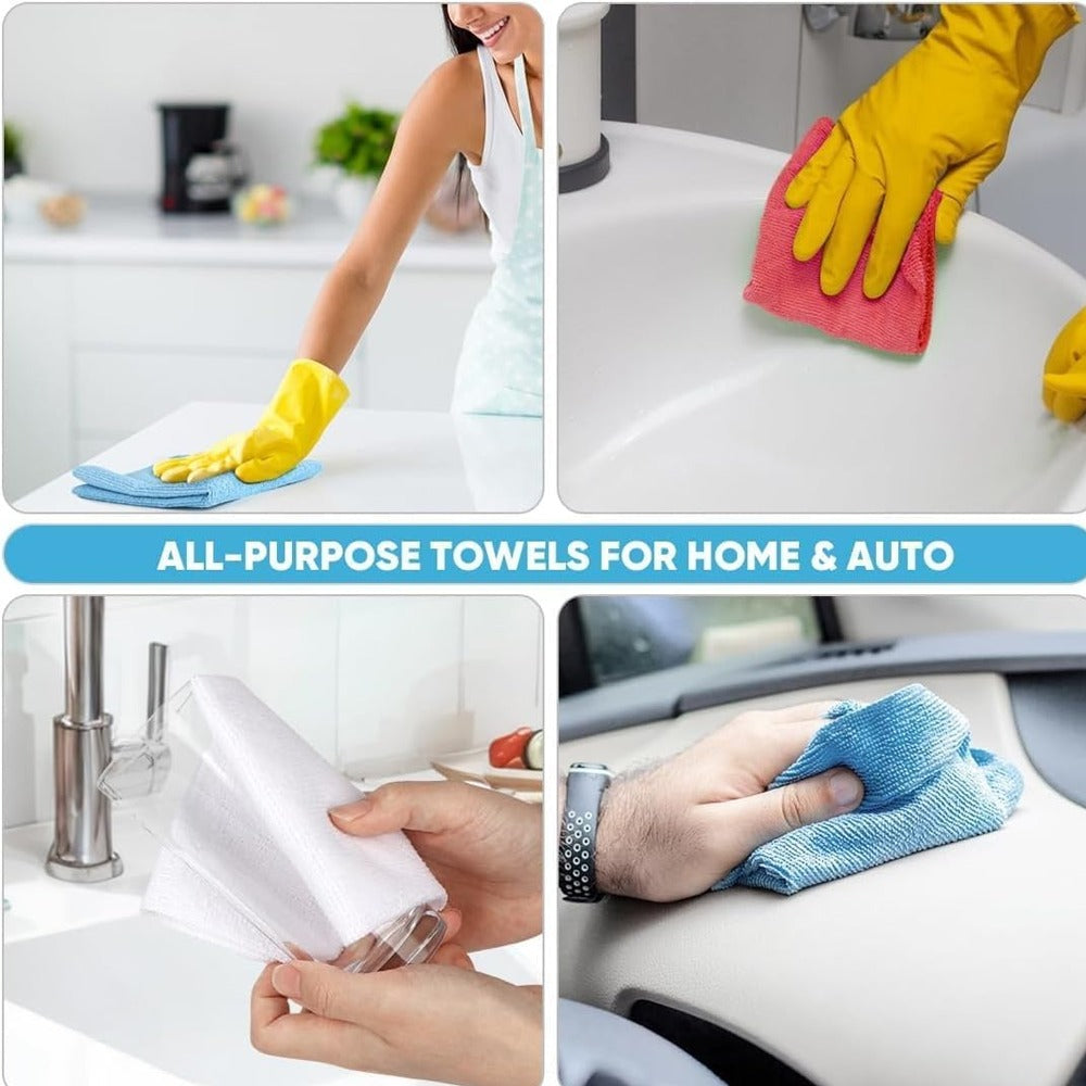 CLEANY GENIE Microfiber Cloth Mix Pack of 10