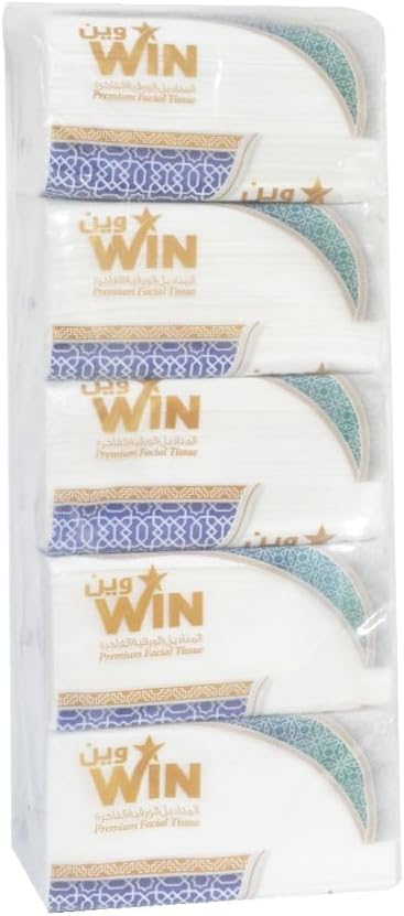 مناديل وجه ناعمة من النايلون، عبوة 600 ورقة، طبقتان، عبوة من 30