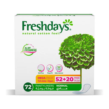 FRESHDAYS 72 PANTYLINERS NORMAL
