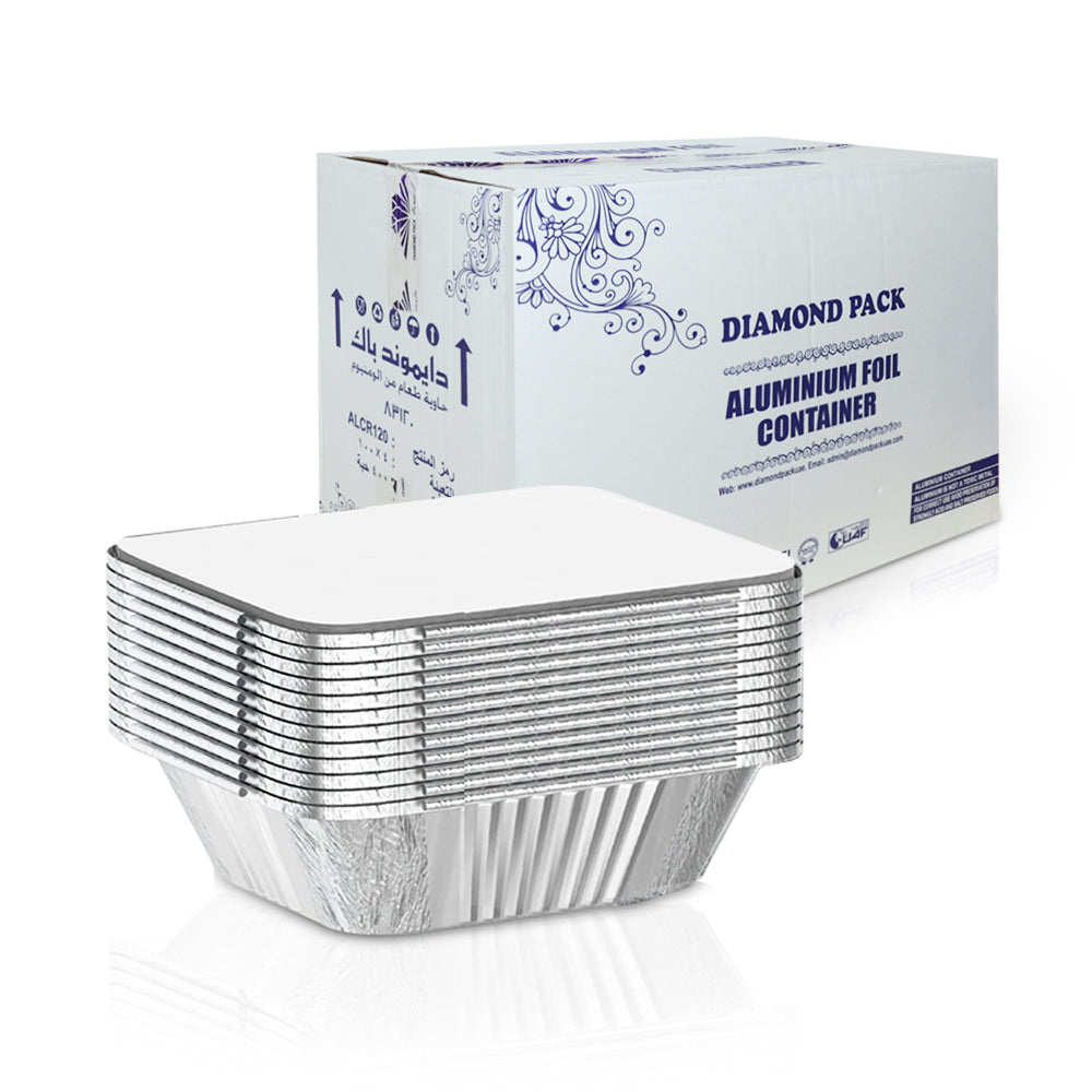 83185 Aluminum Container with Lids 1850 CC | Pack of 400