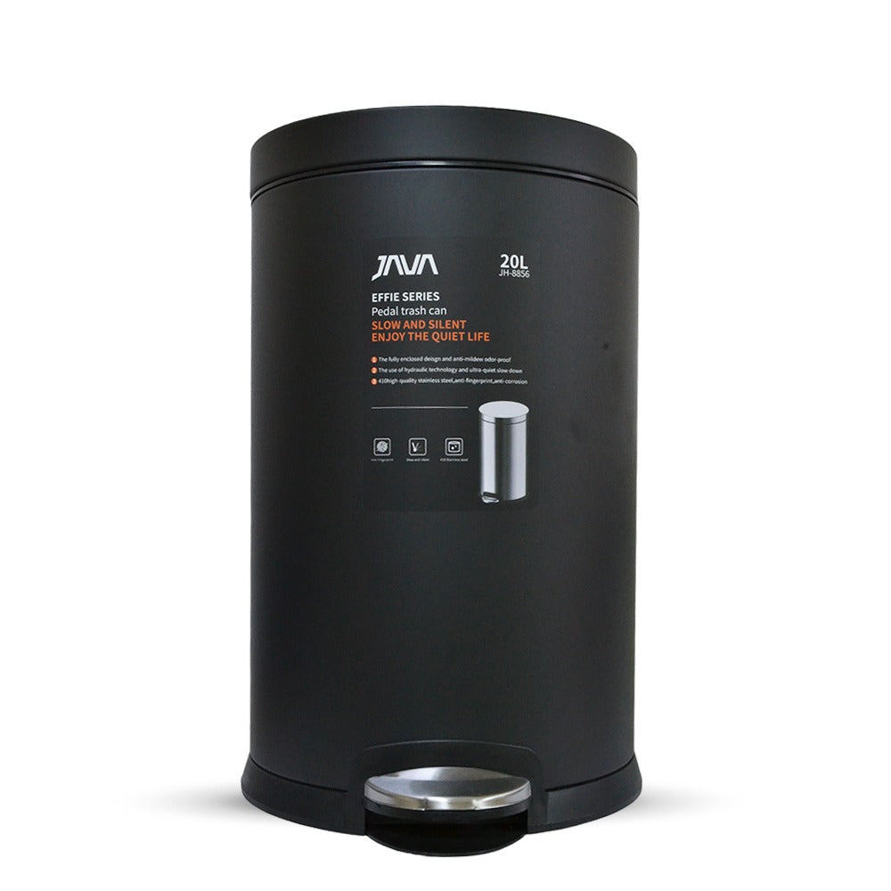 DUSTBIN 20L BLACK JAVA JH8856