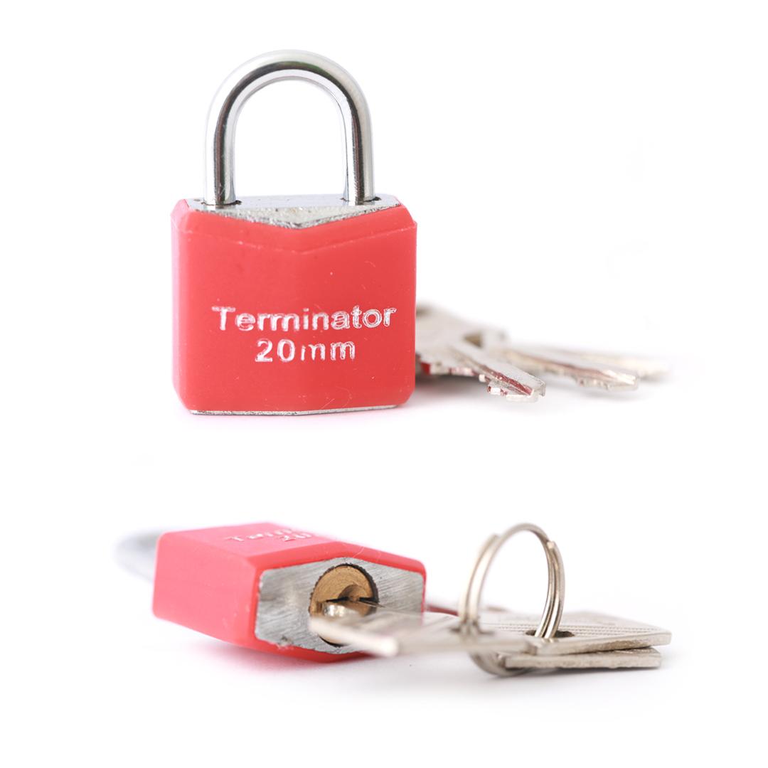 Terminator Pad Lock 30MM Red