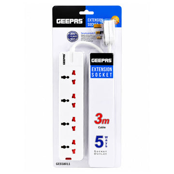 5 Way Extension Socket /3M/13A