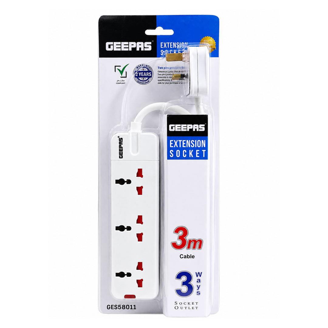 3 Way Extension Socket /3M/13A