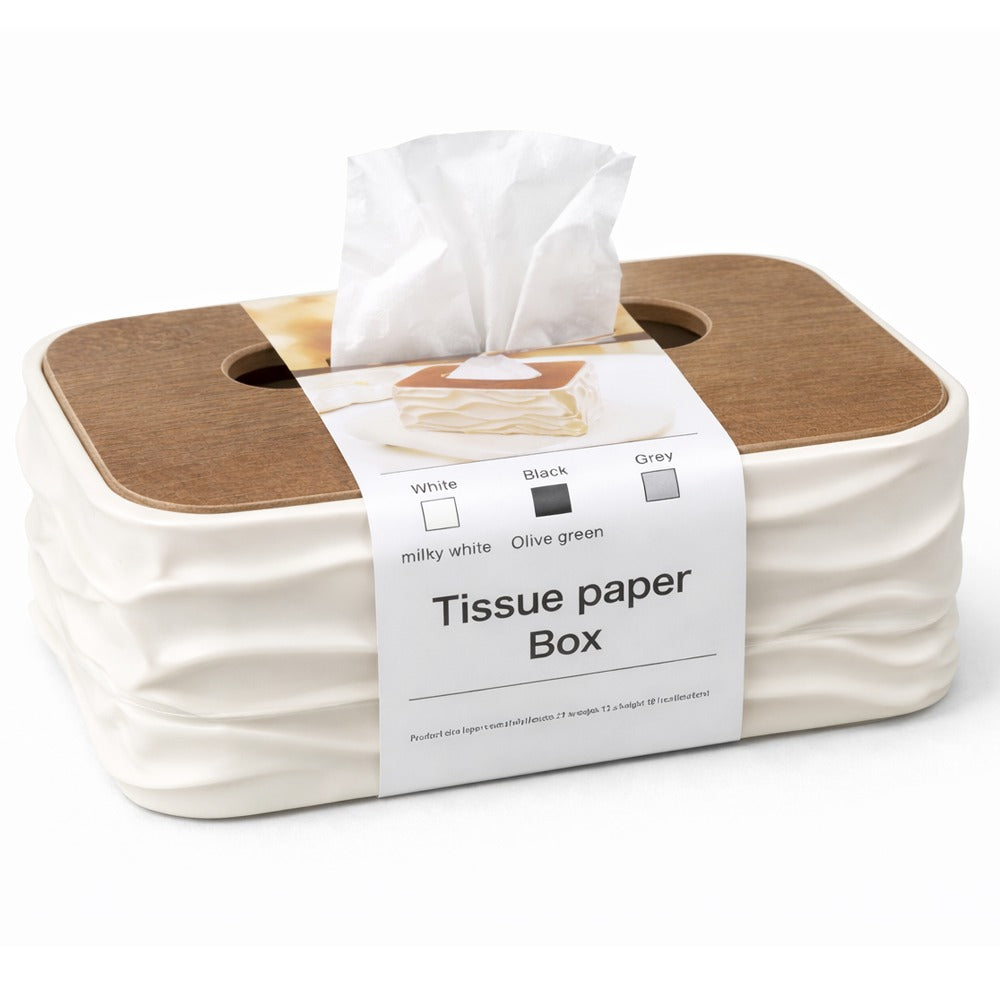 Tissue Box #6 White