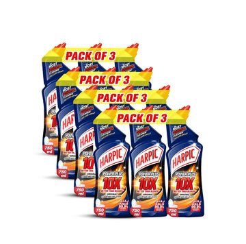 Harpic Toilet Cleaner Power Plus (2+1) 750ML | Pack of 4
