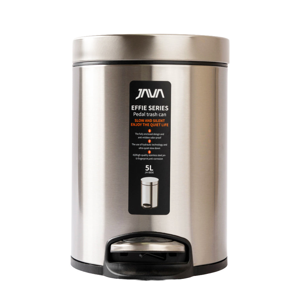 سلة مهملات فولاذية سعة 5 لتر جافا JH8856