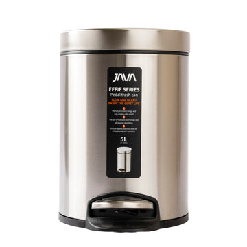 سلة مهملات فولاذية سعة 5 لتر جافا JH8856