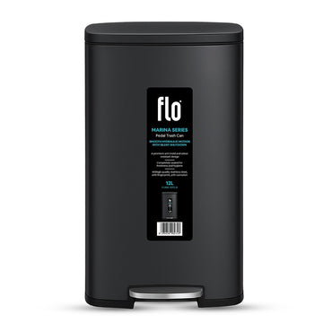 FLO DUSTBIN - MARINA BLACK 12L