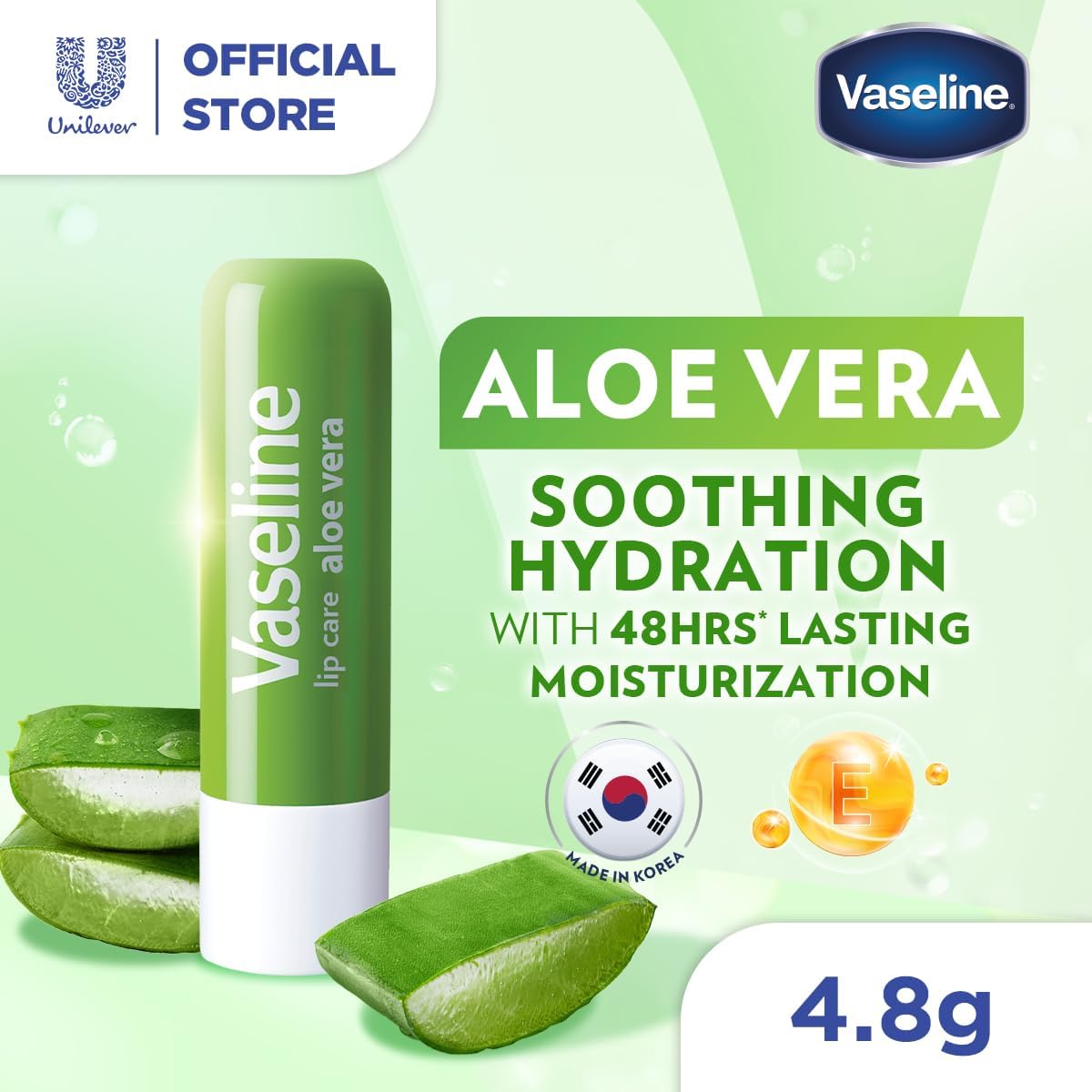 Vaseline Lip Care Aloe Vera 4.8g