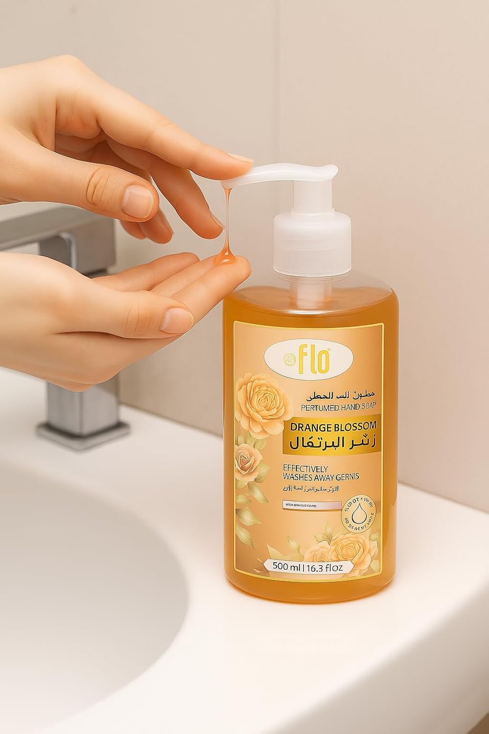 FLO Hand Wash Orange blossom 500ml-Pack of 12
