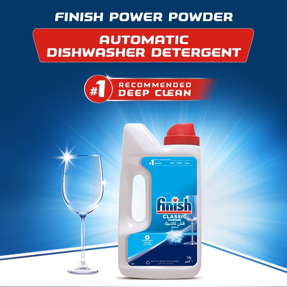 Finish Dishwashing Powder 1kg Regular