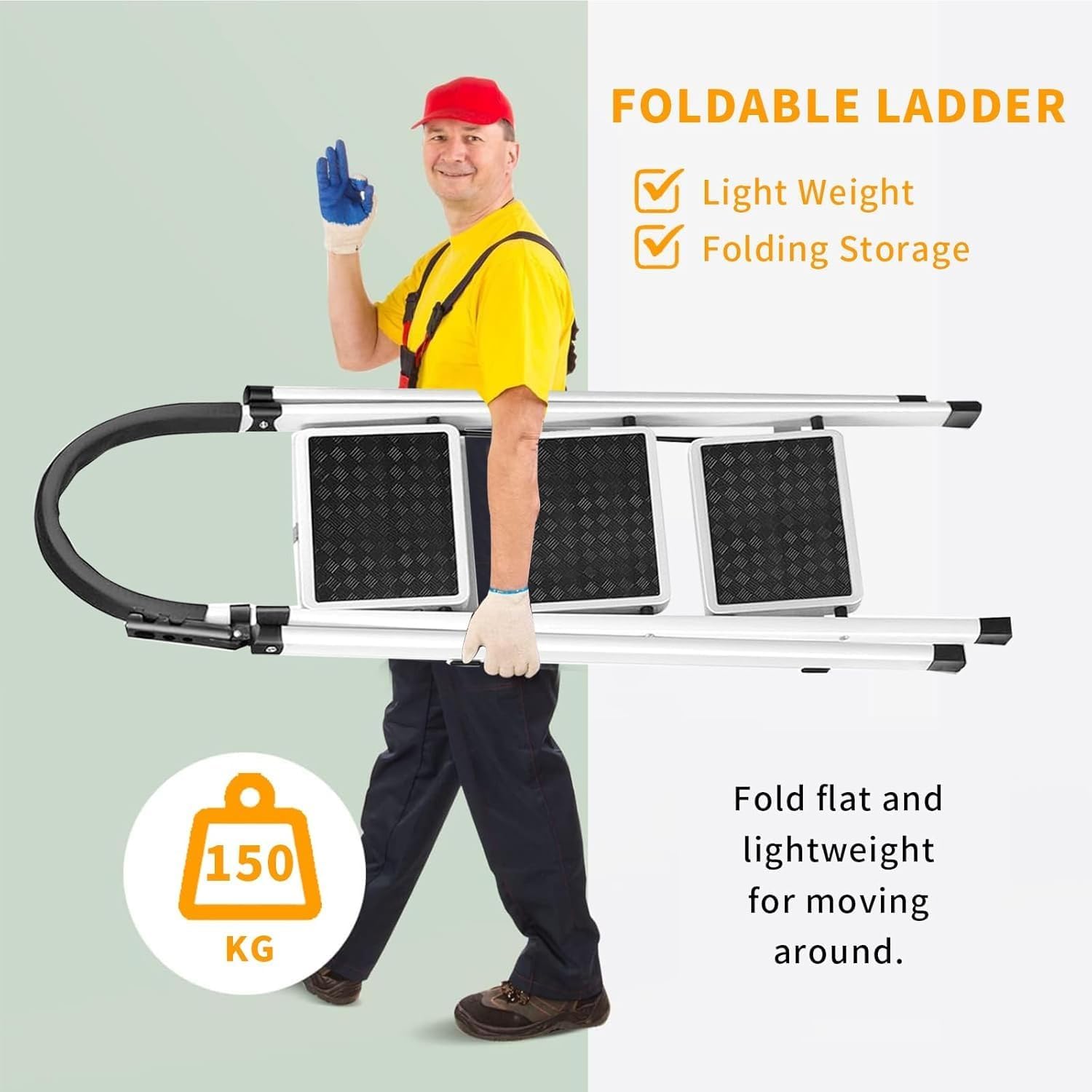 STEEL LADDER 3 STEPS