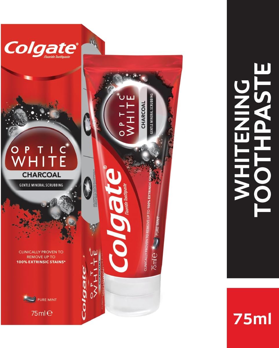 COLGATE OPTIC WHITE CHARCOAL 75ML
