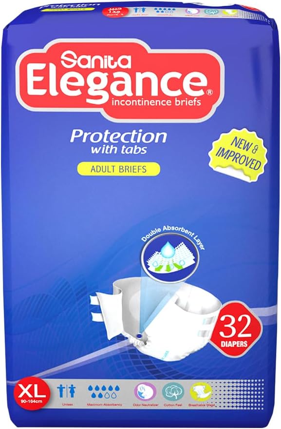 Adult Diaper ELG HFL MEG XL 32 pcs