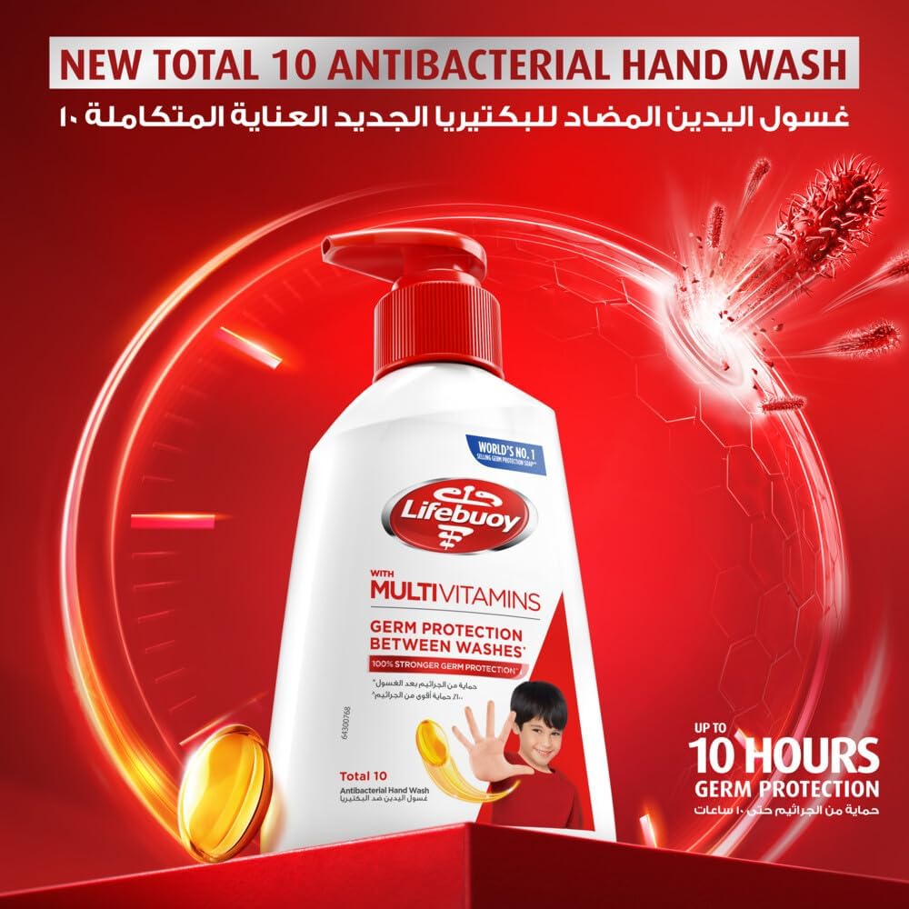 Lifebuoy Antibacterial Hand Wash 500ML Total 10