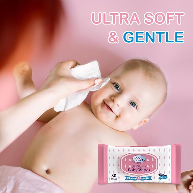 C&C Baby Wipes Ultra soft gentle 80s (3 + 1 free)