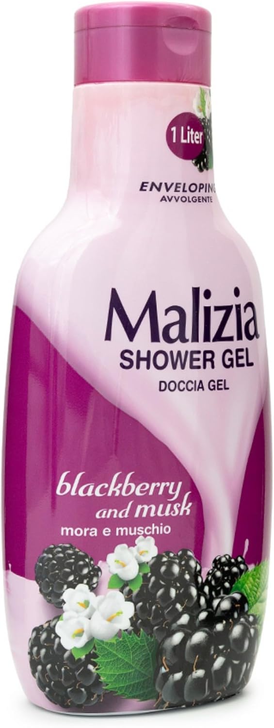 Malizia Shower Gel Blackberry & Musk 1000ml
