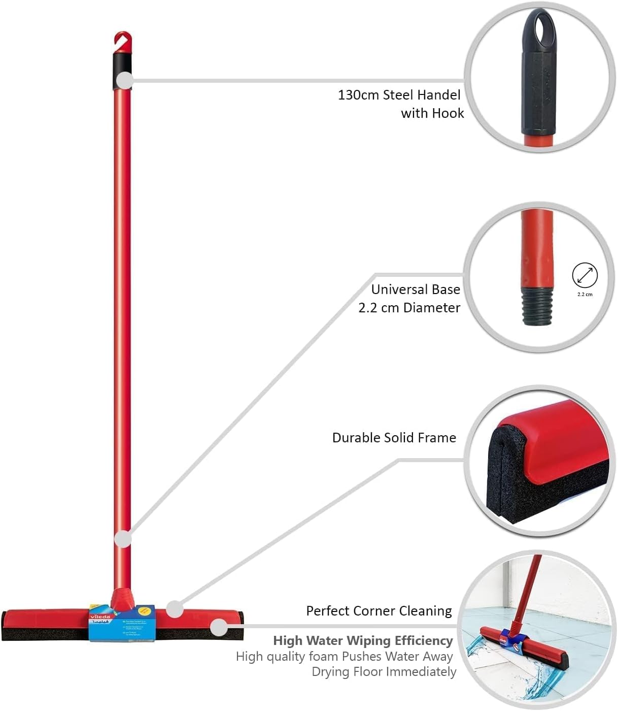 فيليدا - ممسحة أرضية عادية 35 سم