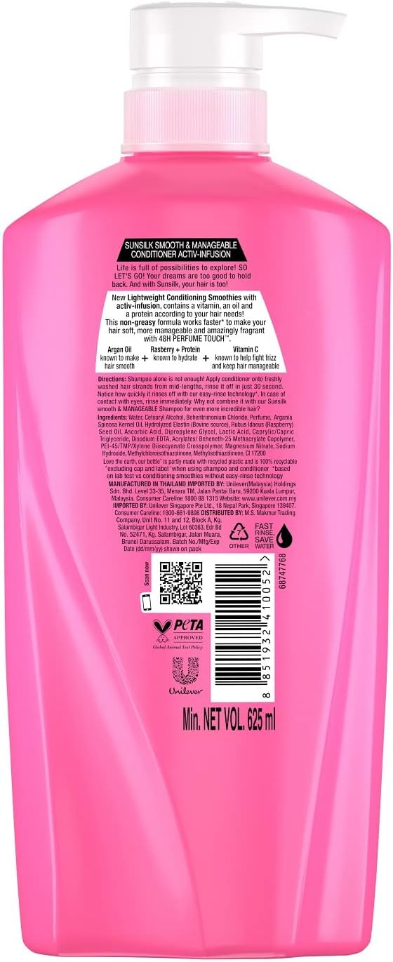 Sunsilk Shampoo 625ml Smooth & Manageable