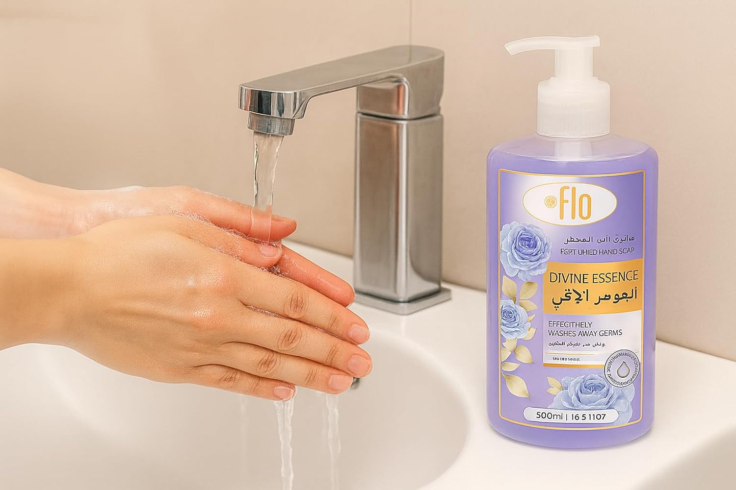 FLO Hand Wash Divine Essence 500ml-Pack of 12