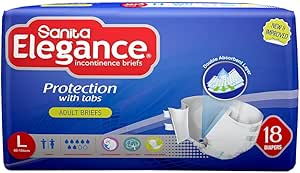 Adult Diaper ELG HFL Large JUMB 18 pcs