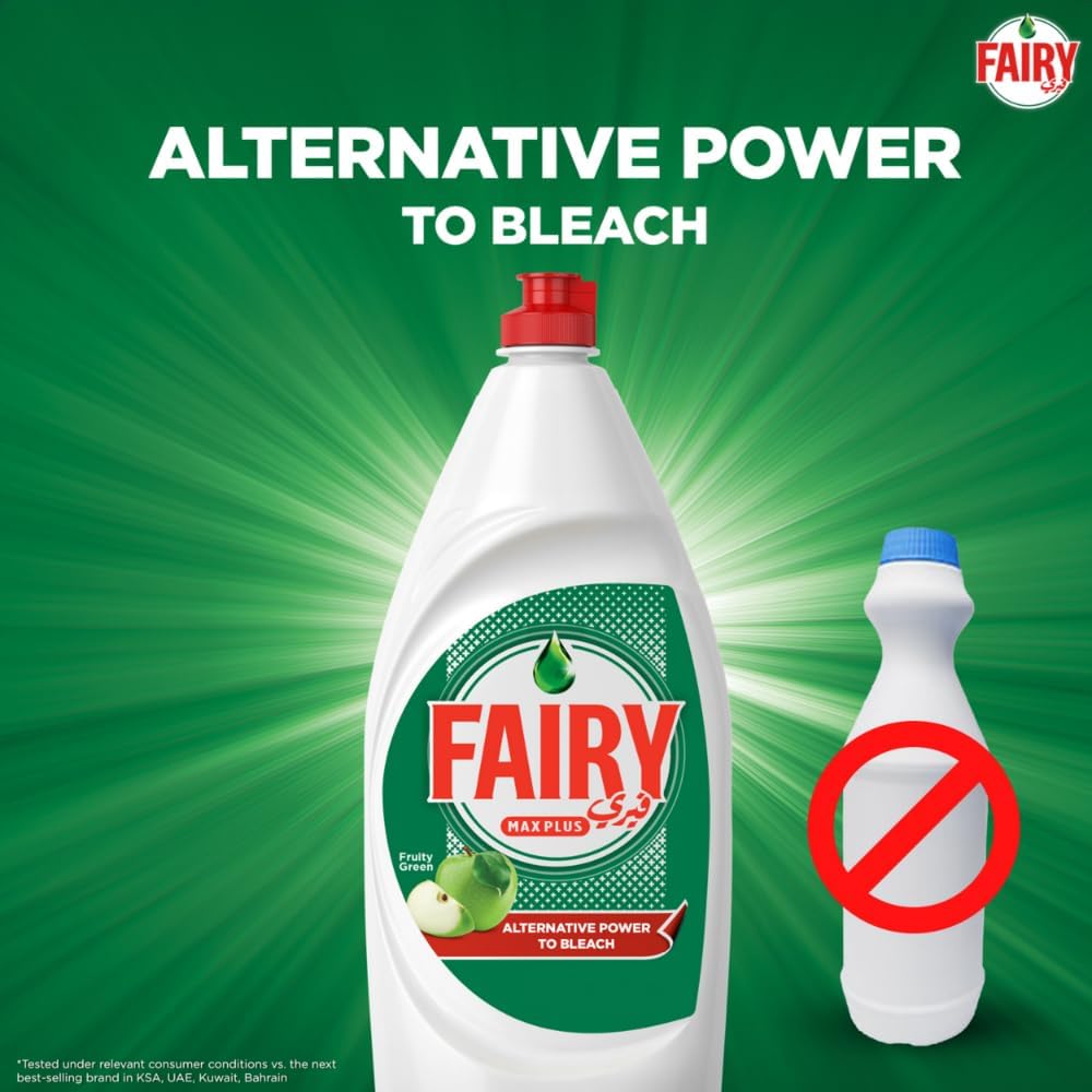 Fairy Dishwash Green Apple 900ml 3X Grease Cutting Power