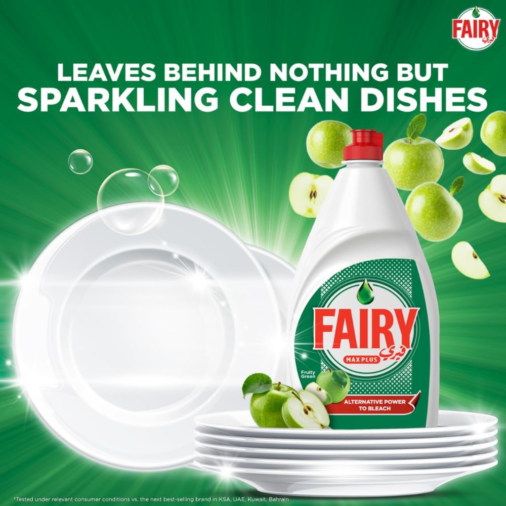 Fairy Dishwash Green Apple 900ml 3X Grease Cutting Power