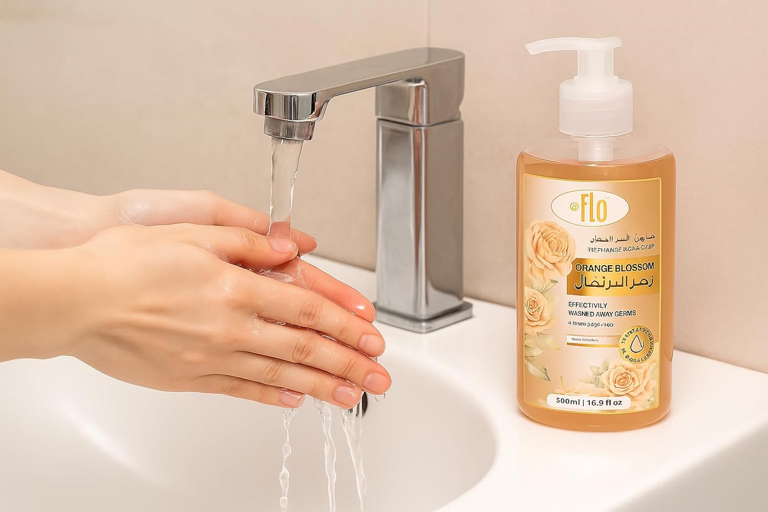 FLO Hand Wash Orange blossom 500ml-Pack of 12