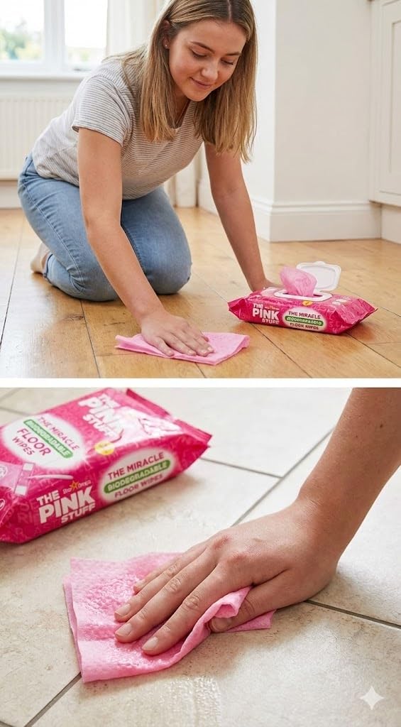The Pink Stuff Floor Wipes 20 wipes