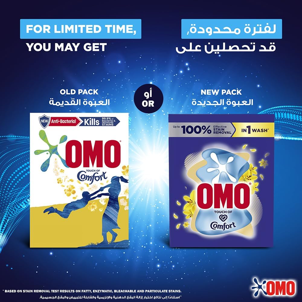 Omo Semi Automatic Laundry Dtergent Touch of Comfort Blue 2.25kg