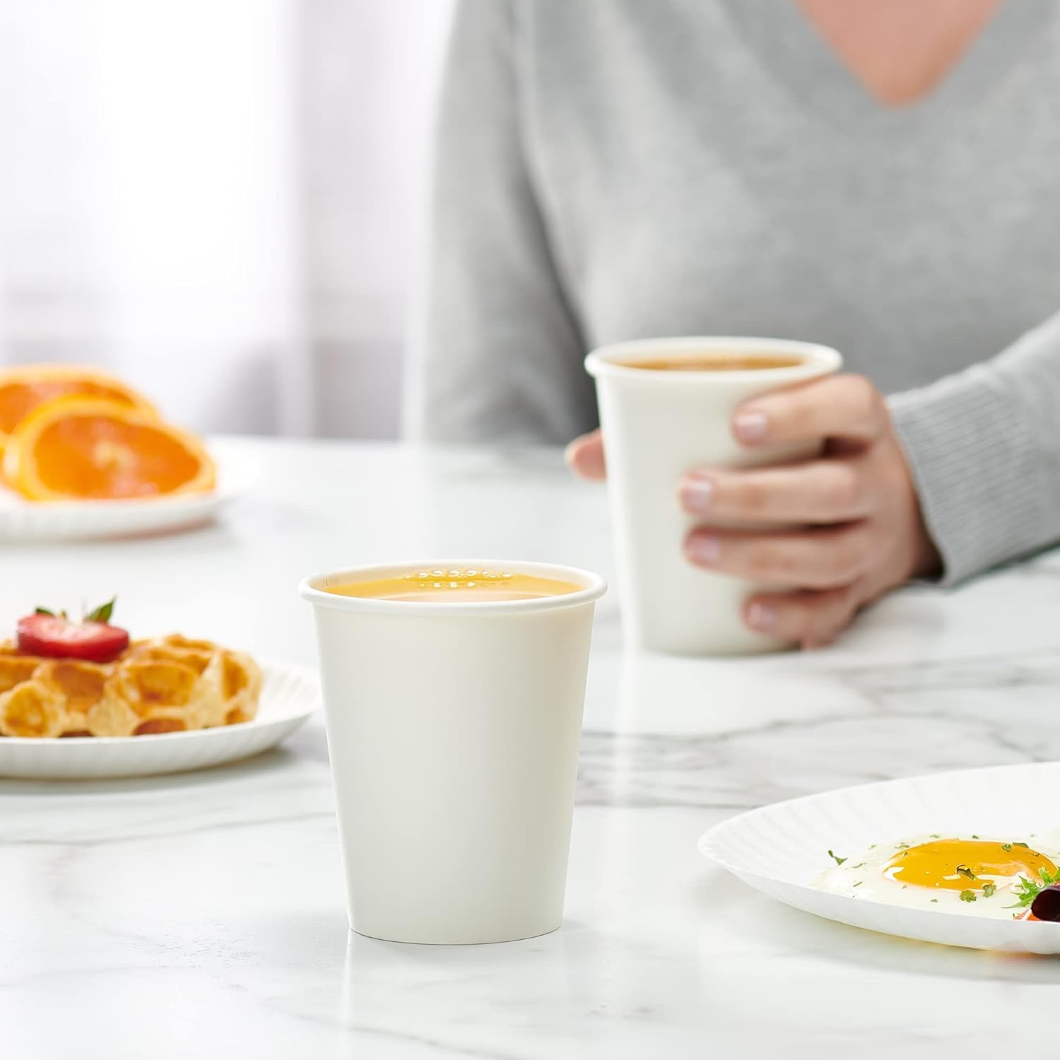 Paper Cup 6 OZ White 50 Pcs