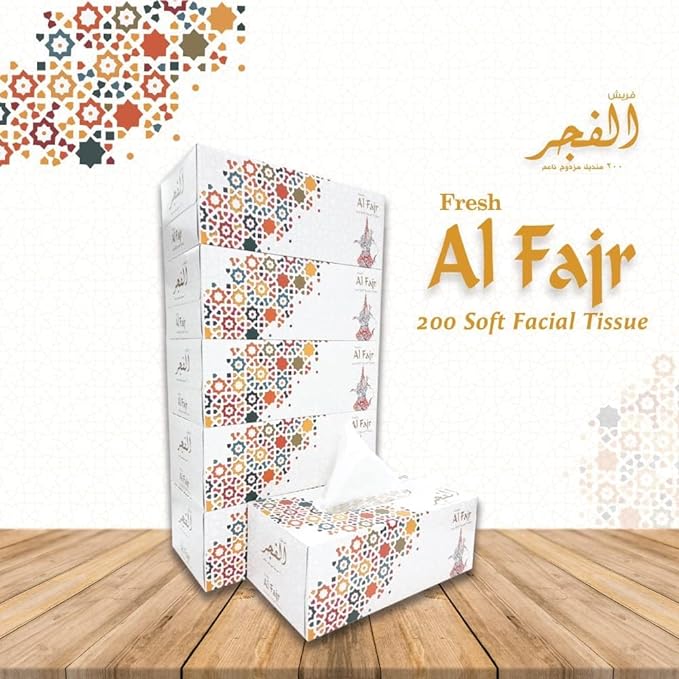 Al Fajr Facial Tissue 200 Sheets | Pack of 30