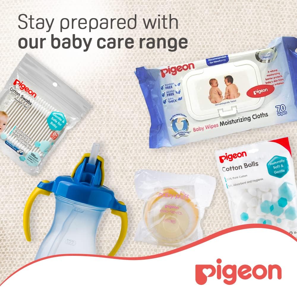 PIGEON BABY WIPES MOISTURIZING CLOTHS 70 SHEETS