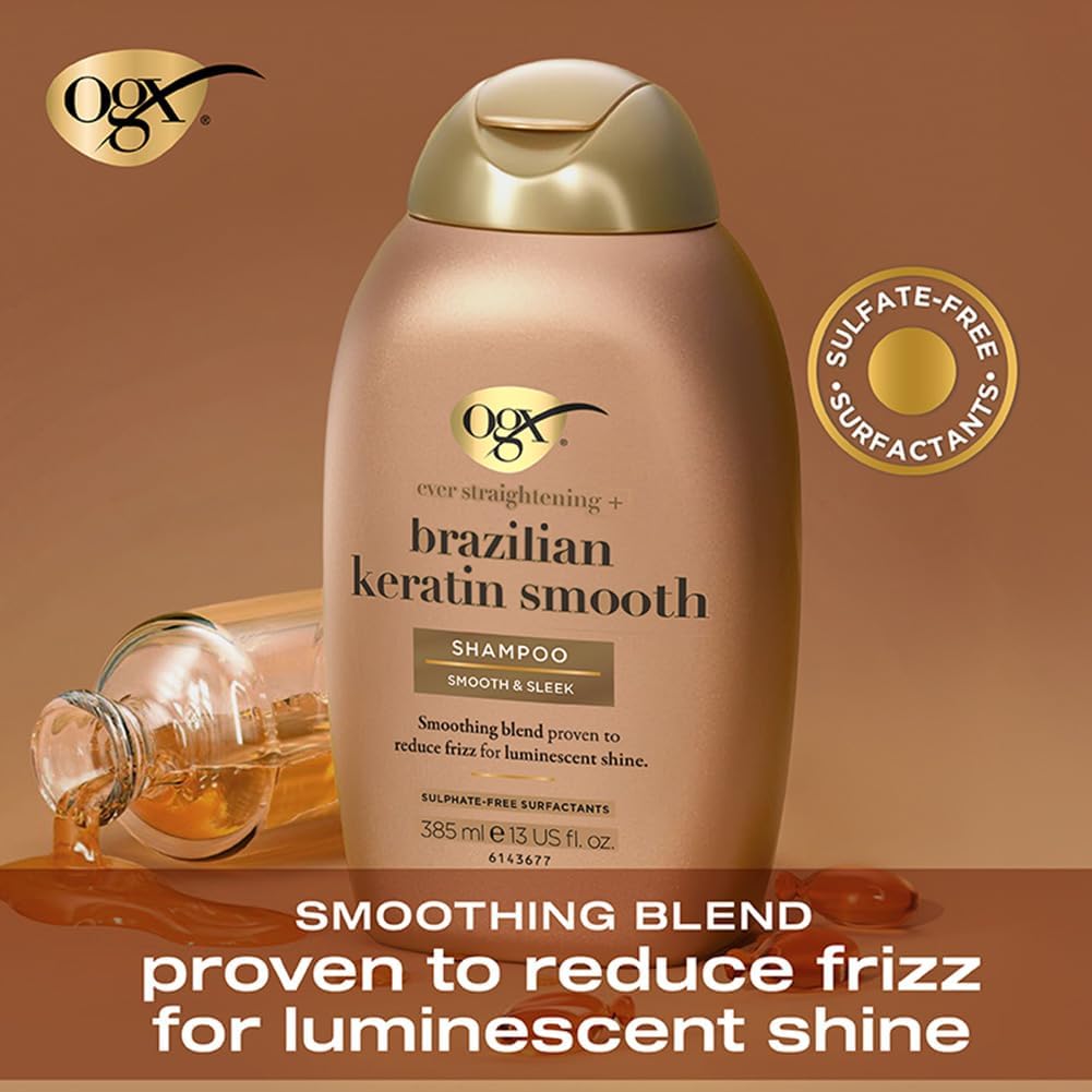 OGX Brazilian Keratin Smooth Shampoo 385ml