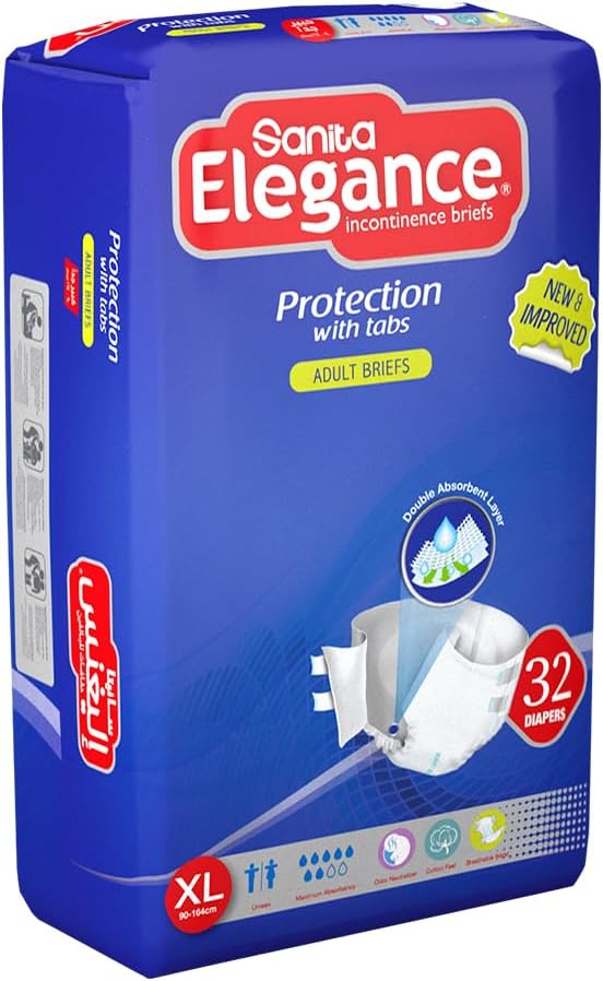 Adult Diaper ELG HFL MEG XL 32 pcs