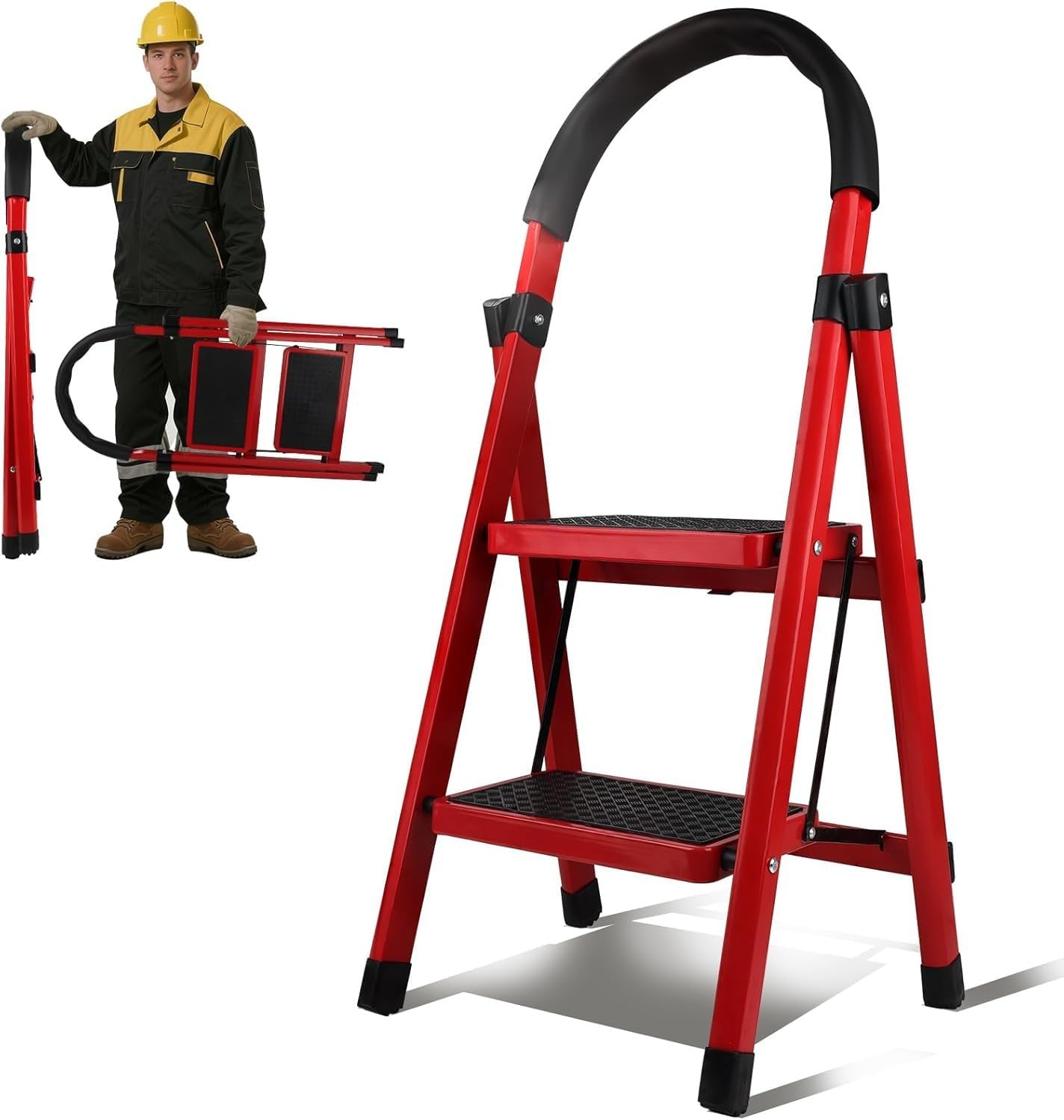STEEL LADDER 2 STEPS