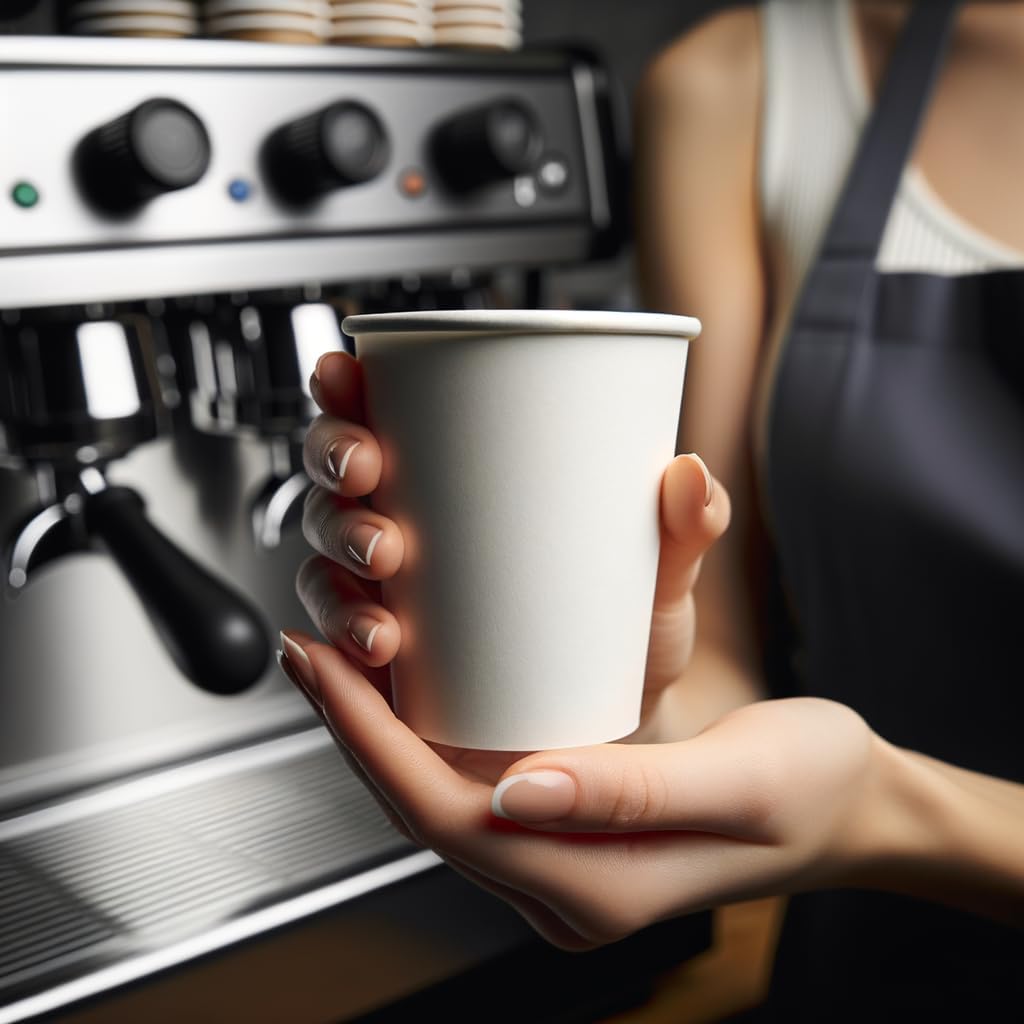 8oz Paper Cup White 100 pcs
