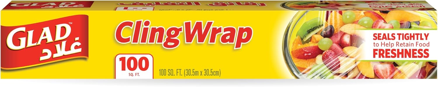 غلاف بلاستيكي من جلاد، 100 قدم مربع (30.5 متر × 30.5 سم)