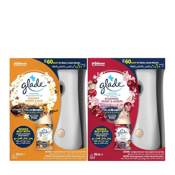 Glade Auto Amber Oud + Peony 2X269ML