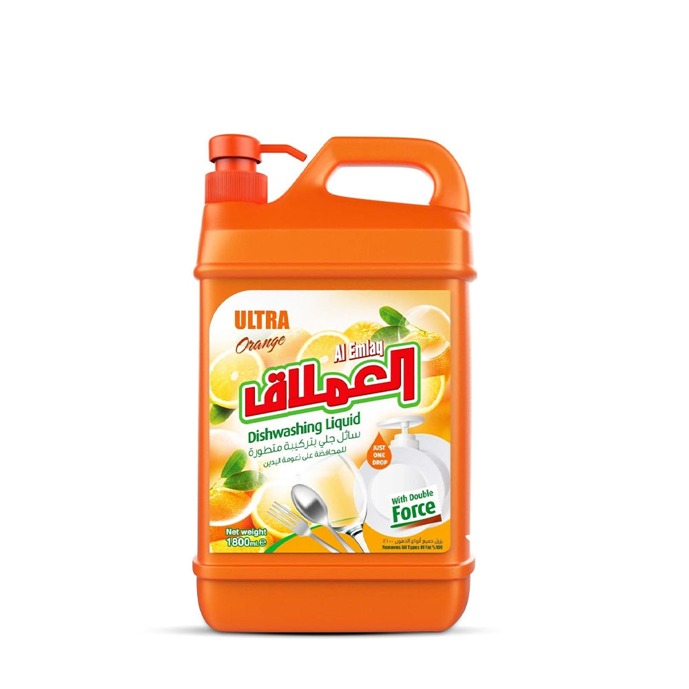 Al Emlaq Ultra Dishwash 1800ML Orange